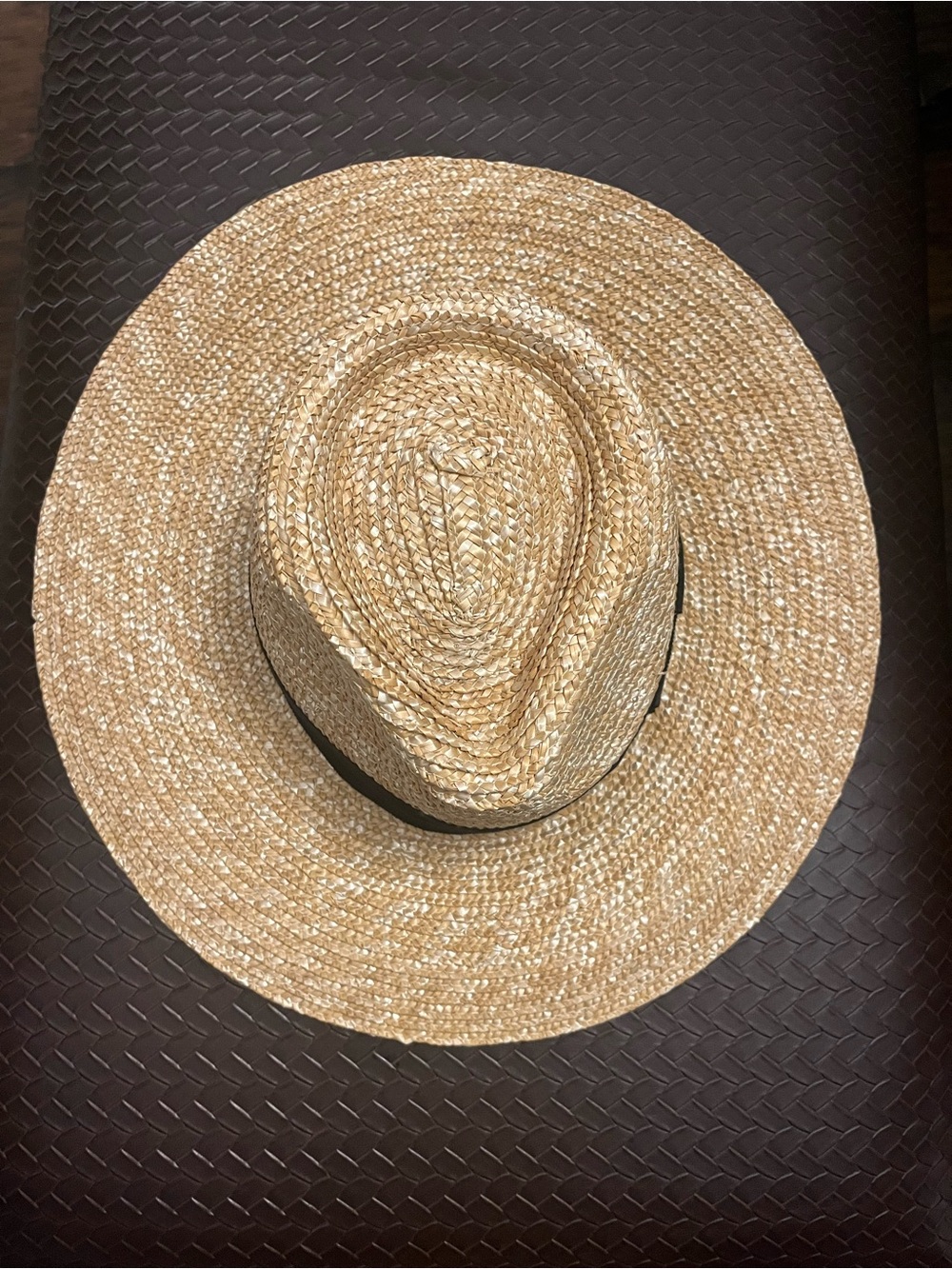 Brixton Natural Straw Hat with Black Band New Size SMALL